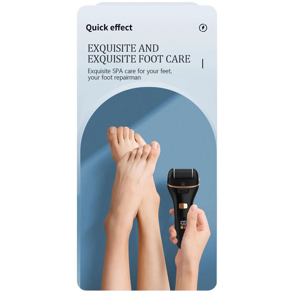 Waterproof Electric Foot Callus Remover USB Rechargeable Heel Grinder For Dead Skin Professional 18