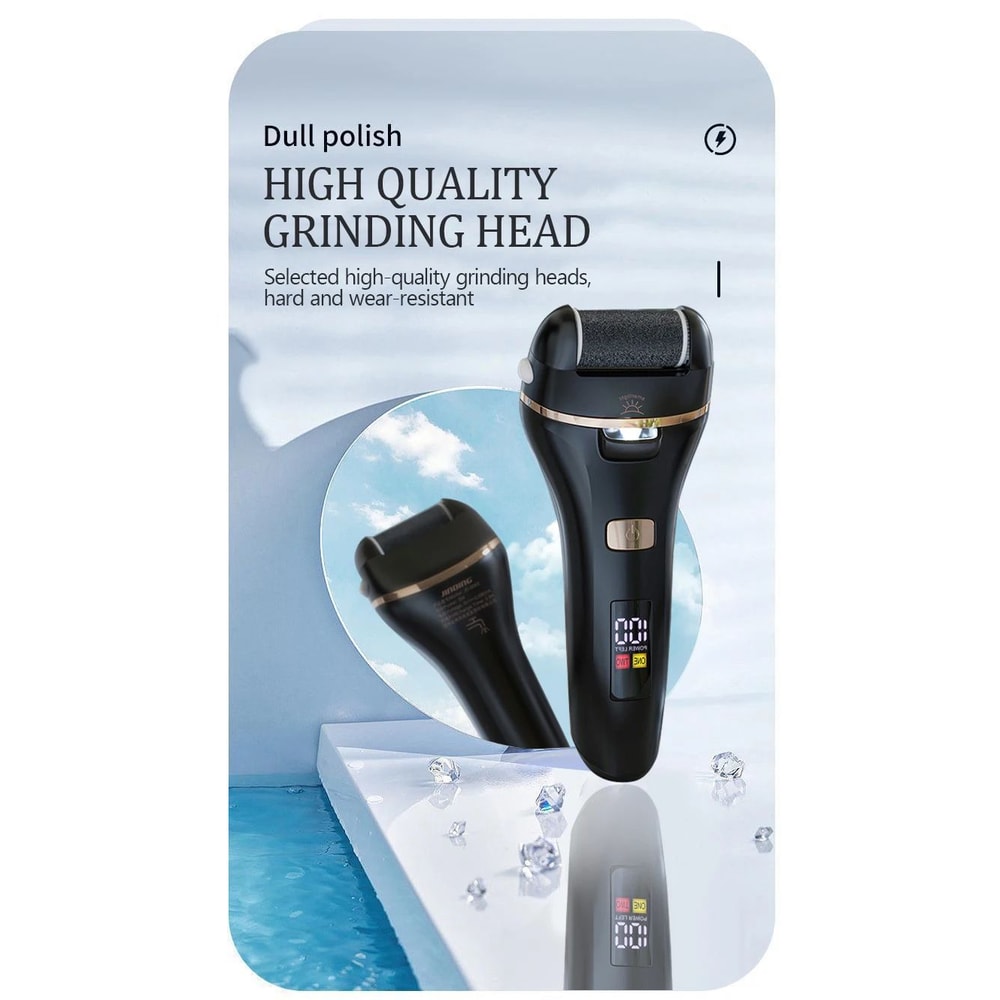 Waterproof Electric Foot Callus Remover USB Rechargeable Heel Grinder For Dead Skin Professional 21