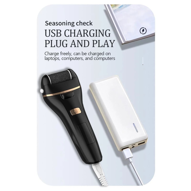 Waterproof Electric Foot Callus Remover USB Rechargeable Heel Grinder For Dead Skin Professional 7
