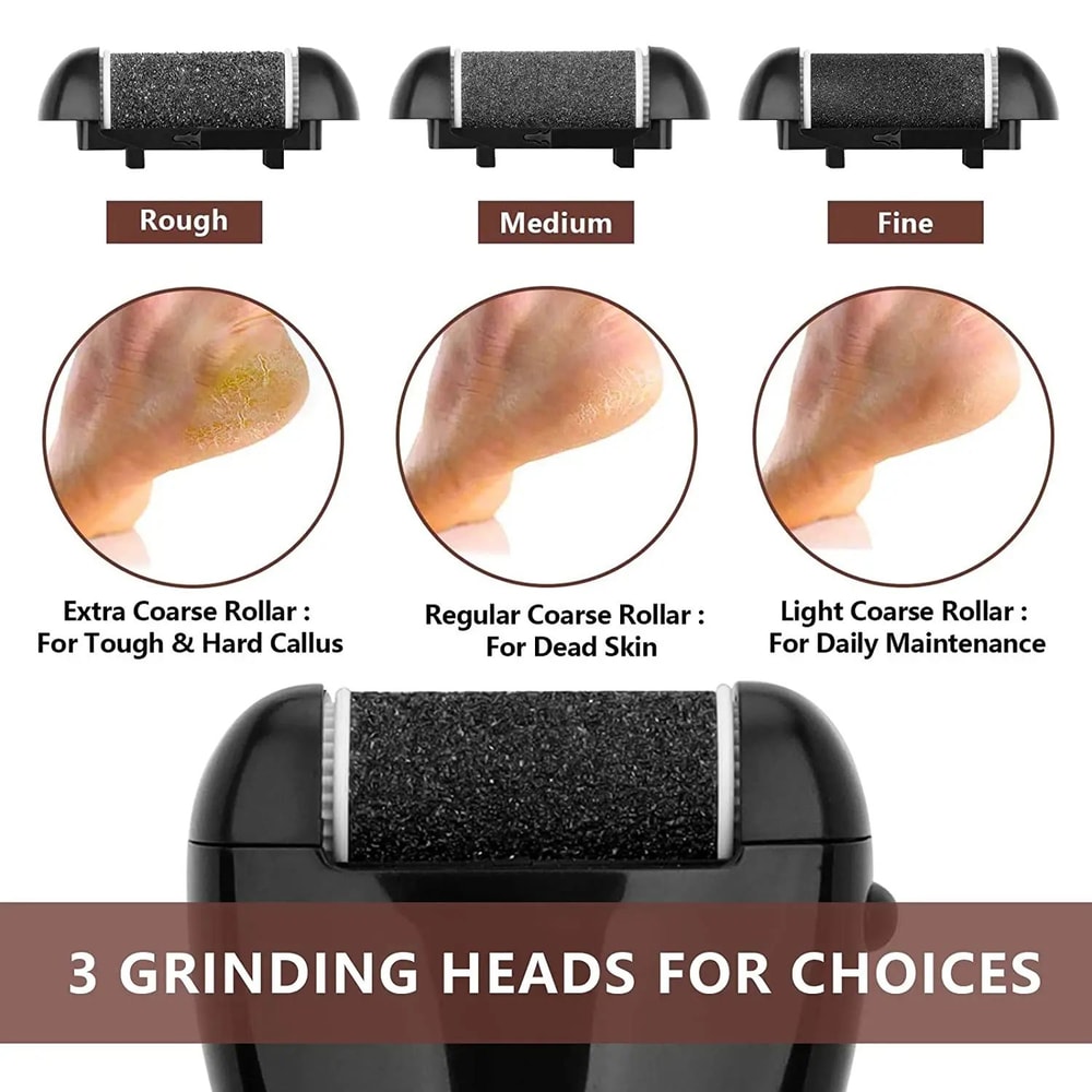 6 Pcs Foot Callus Remover Roller Refills Hard Skin Remover Replacement Heads For Cracked Heels Cal 1
