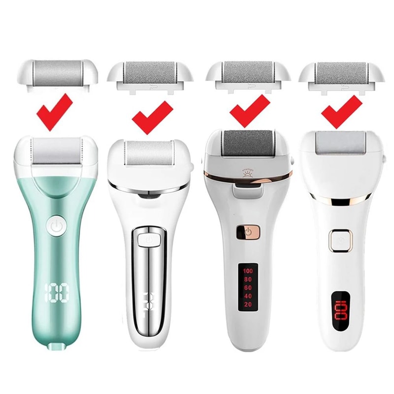 6 Pcs Foot Callus Remover Roller Refills Hard Skin Remover Replacement Heads For Cracked Heels Cal 4