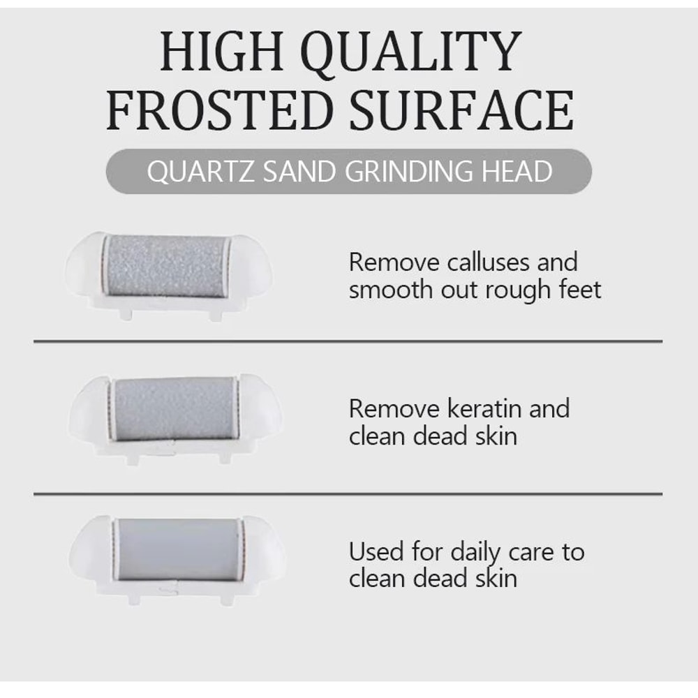 6 Pcs Foot Callus Remover Roller Refills Hard Skin Remover Replacement Heads For Cracked Heels Cal 8