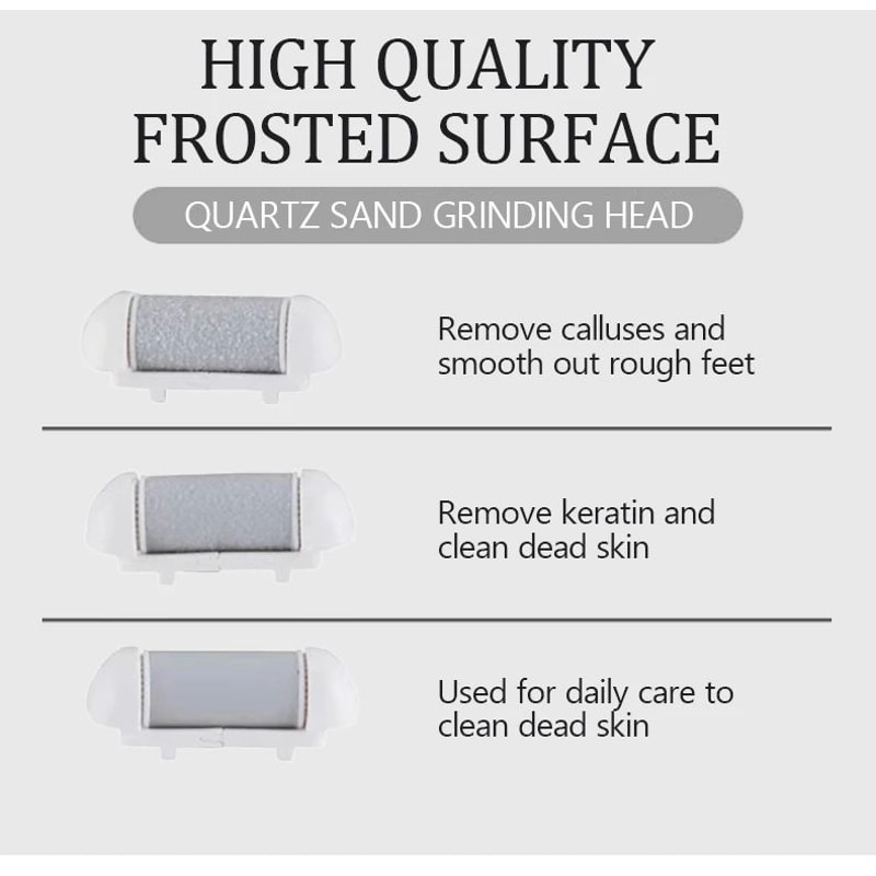 6 Pcs Foot Callus Remover Roller Refills Hard Skin Remover Replacement Heads For Cracked Heels Cal 8