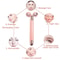 24K Gold Electric Face Massager Vibrating Rose Quartz 3D Roller For Lifting Sculpting Glow Gua Sh 4