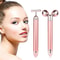 24K Gold Electric Face Massager Vibrating Rose Quartz 3D Roller For Lifting Sculpting Glow Gua Sh 7