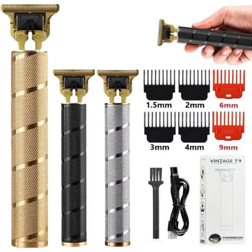 T9 Professional Hair Clipper Cordless – USB Rechargeable Beard & Hair Trimmer for Men, Precision Barber Shaver