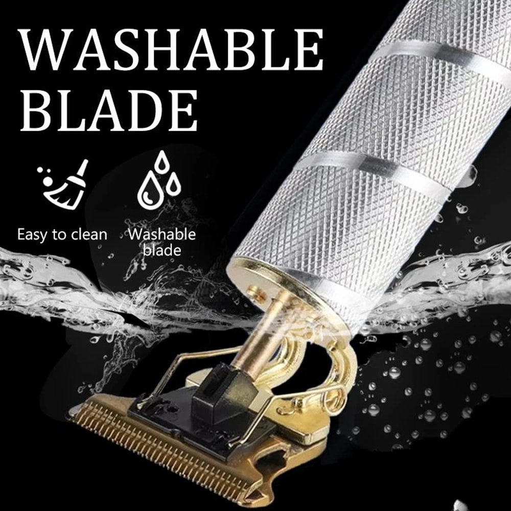 T9 Professional Hair Clipper Cordless USB Rechargeable Beard Hair Trimmer For Men Precision Barbe 2