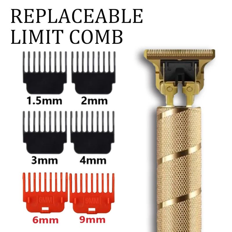 T9 Professional Hair Clipper Cordless USB Rechargeable Beard Hair Trimmer For Men Precision Barbe 3