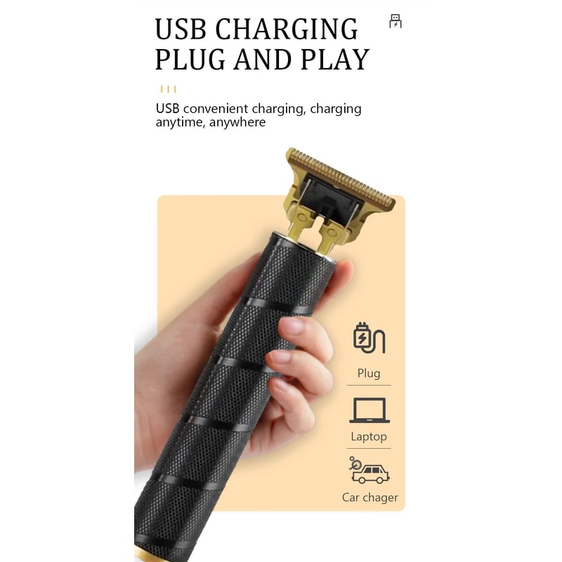 T9 Professional Hair Clipper Cordless USB Rechargeable Beard Hair Trimmer For Men Precision Barbe 15