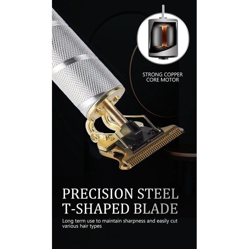 T9 Professional Hair Clipper Cordless USB Rechargeable Beard Hair Trimmer For Men Precision Barbe 10