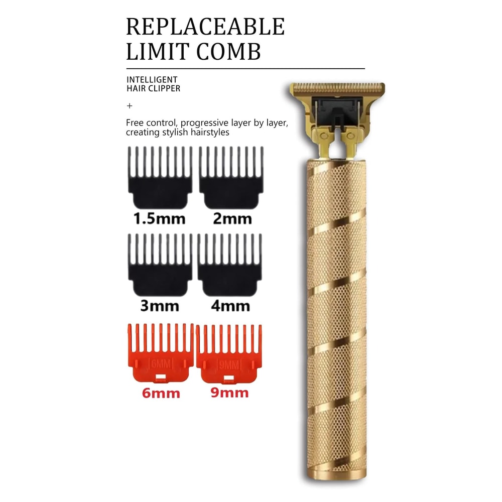 T9 Professional Hair Clipper Cordless USB Rechargeable Beard Hair Trimmer For Men Precision Barbe 11