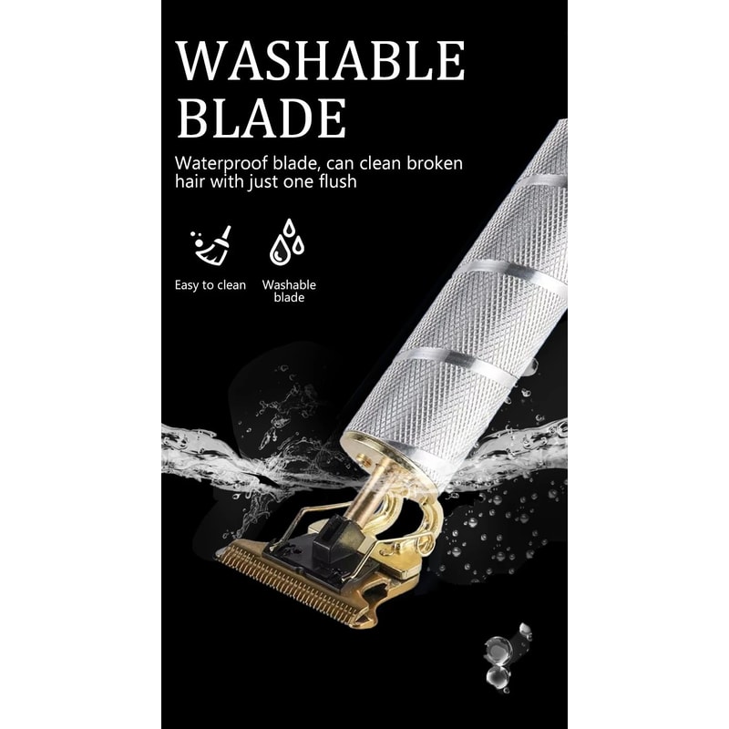 T9 Professional Hair Clipper Cordless USB Rechargeable Beard Hair Trimmer For Men Precision Barbe 12