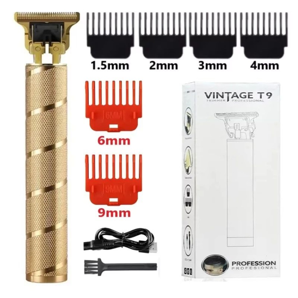 T9 Professional Hair Clipper Cordless USB Rechargeable Beard Hair Trimmer For Men Precision Barbe 17