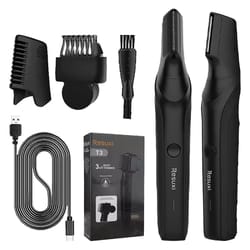 resuxi t3 3-in-1 mens body groomer – waterproof electric shaver for full body & pubic hair, portable trimmer razor