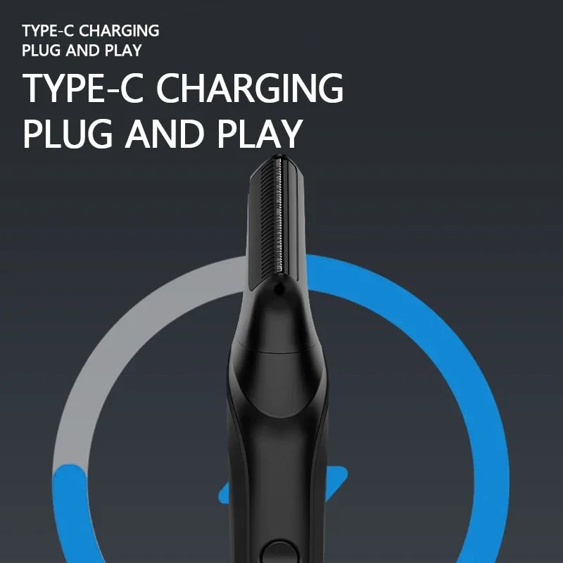 RESUXI T3 3in1 Mens Body Groomer Waterproof Electric Shaver For Full Body Pubic Hair Portable Tri 1