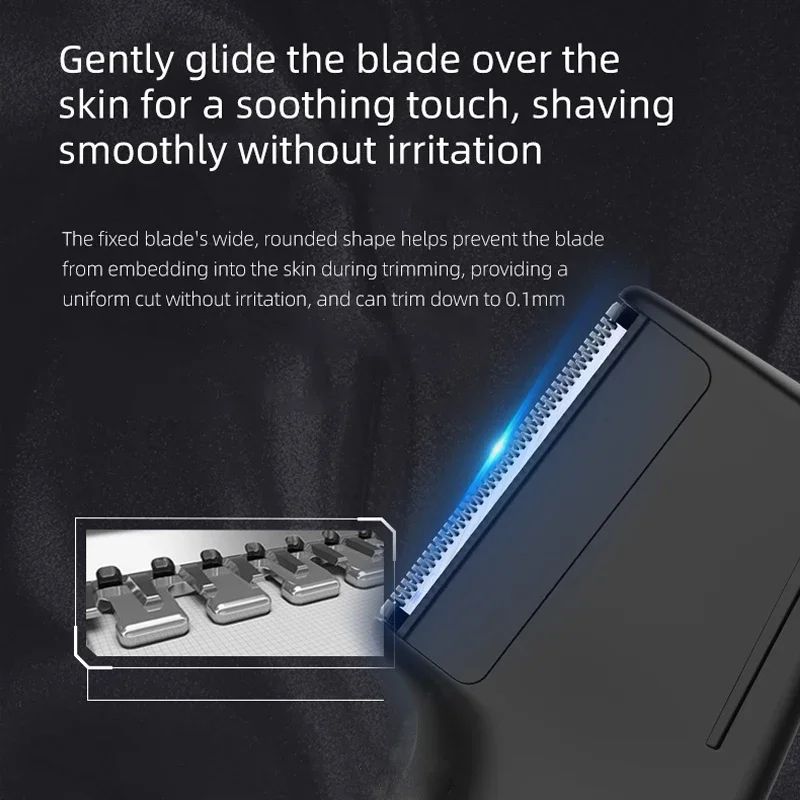 RESUXI T3 3in1 Mens Body Groomer Waterproof Electric Shaver For Full Body Pubic Hair Portable Tri 3