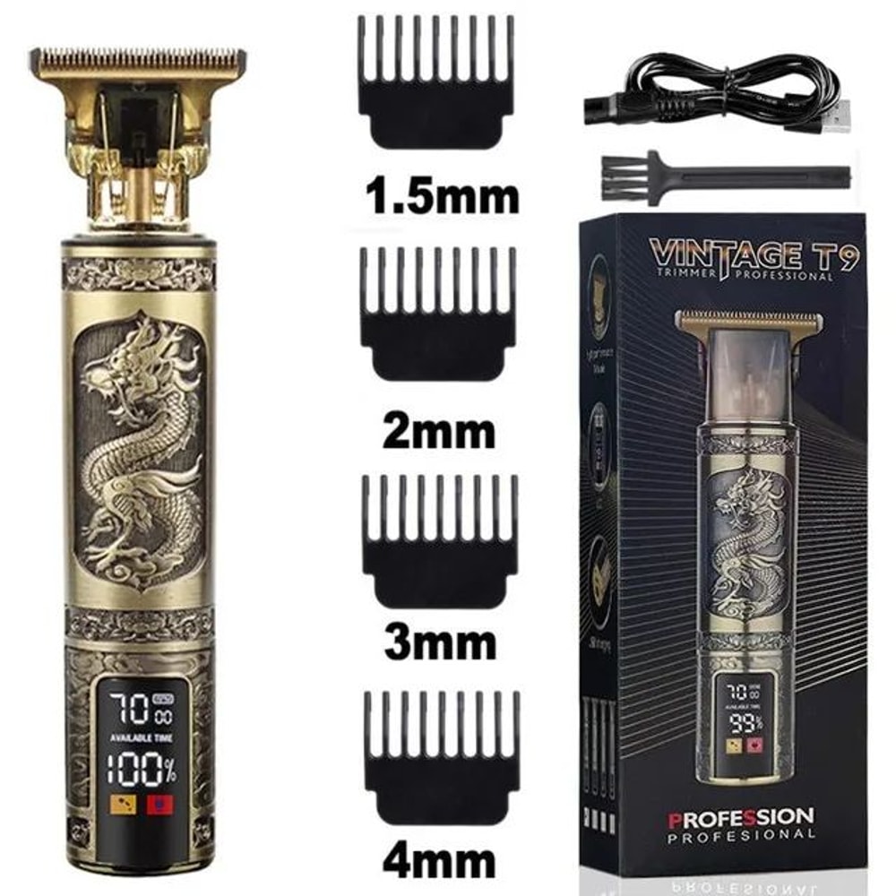 Mens T9 Electric Hair Trimmer Professional Barber Clipper For Haircuts Beard Shaping Precision C 6