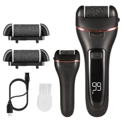 rechargeable electric foot file callus remover – powerful heel grinder for dead skin & cracked heels