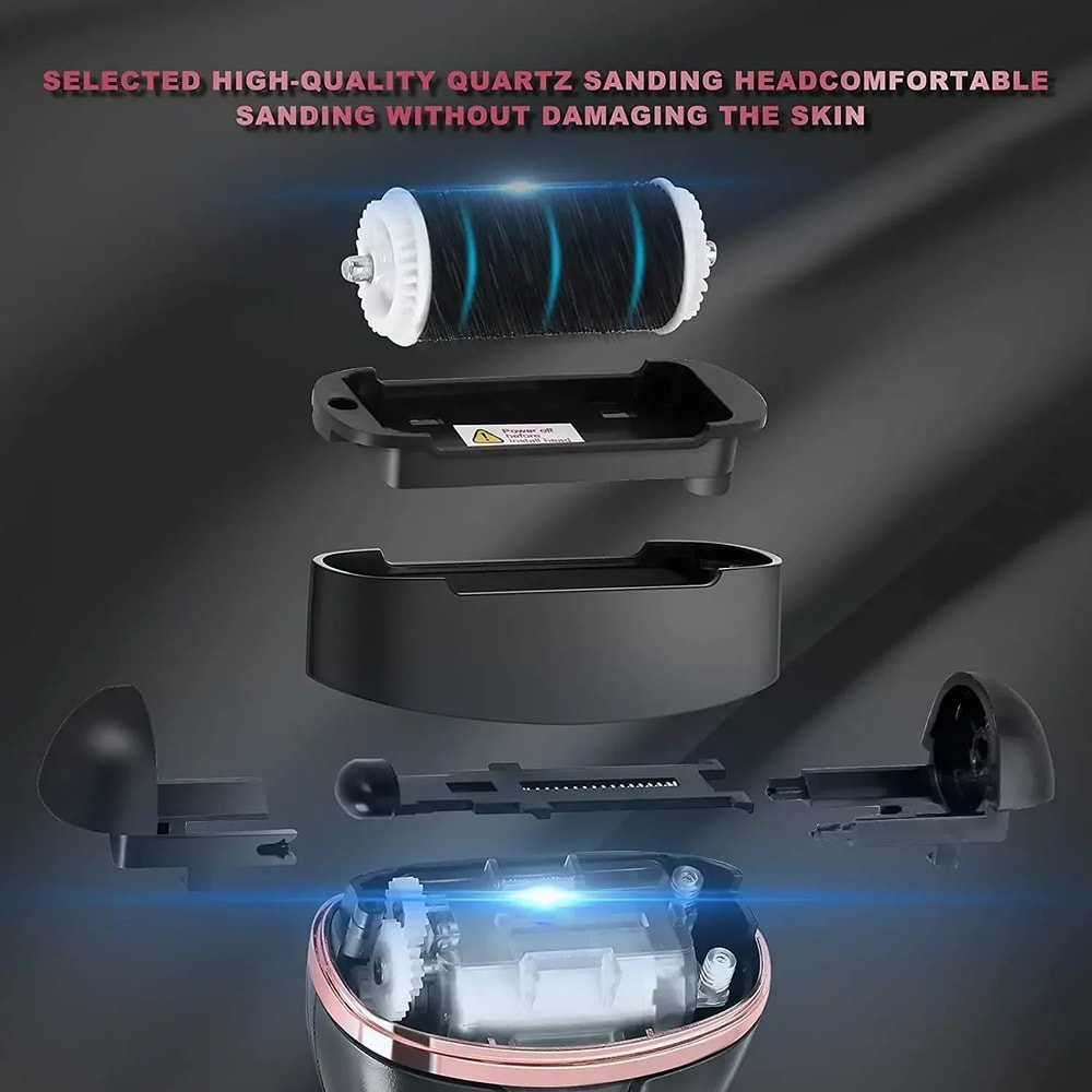 Rechargeable Electric Foot File Callus Remover Powerful Heel Grinder For Dead Skin Cracked Heels 4