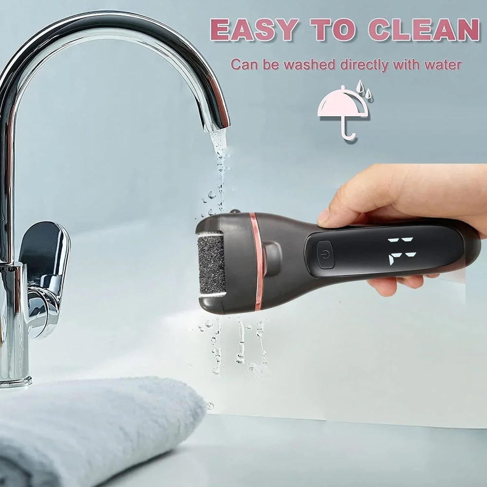 Rechargeable Electric Foot File Callus Remover Powerful Heel Grinder For Dead Skin Cracked Heels 5