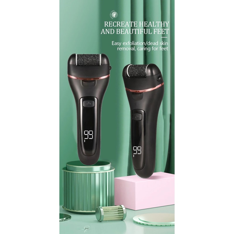 Rechargeable Electric Foot File Callus Remover Powerful Heel Grinder For Dead Skin Cracked Heels 6