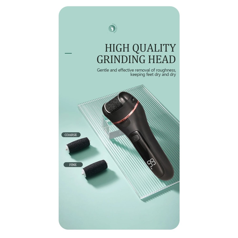 Rechargeable Electric Foot File Callus Remover Powerful Heel Grinder For Dead Skin Cracked Heels 10
