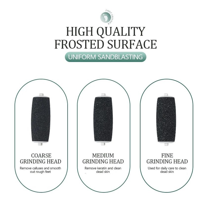 Rechargeable Electric Foot File Callus Remover Powerful Heel Grinder For Dead Skin Cracked Heels 11