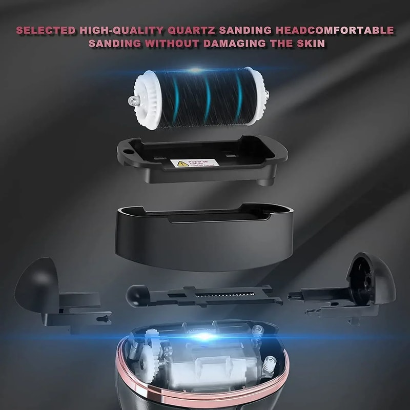 Rechargeable Electric Foot File Callus Remover Powerful Heel Grinder For Dead Skin Cracked Heels 16