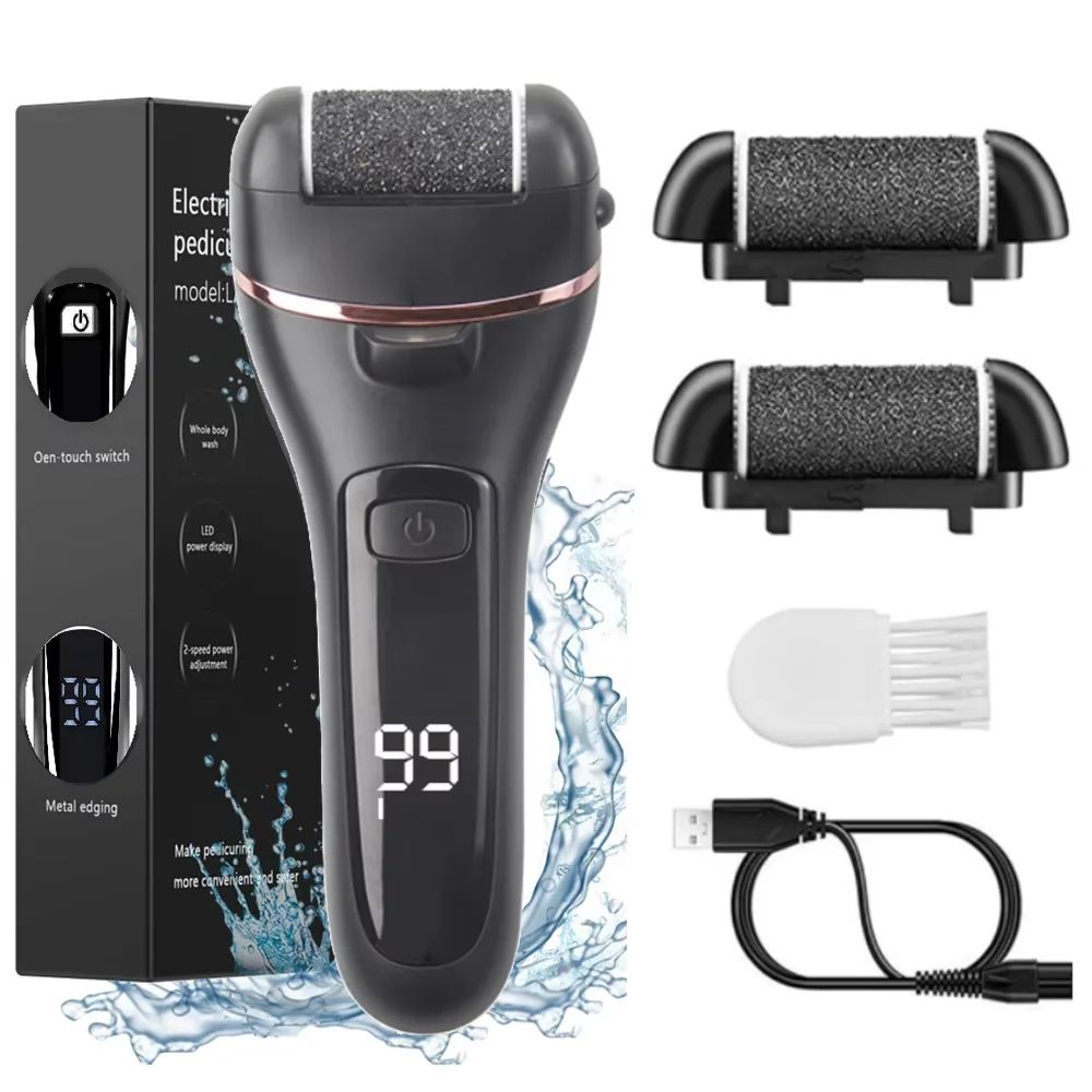 Rechargeable Electric Foot File Callus Remover Powerful Heel Grinder For Dead Skin Cracked Heels 19