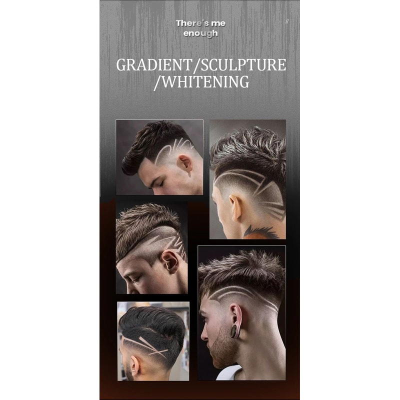 Waterproof Professional Hair Clipper Rechargeable Electric Trimmer With LED Display Barber Hair Cu 14