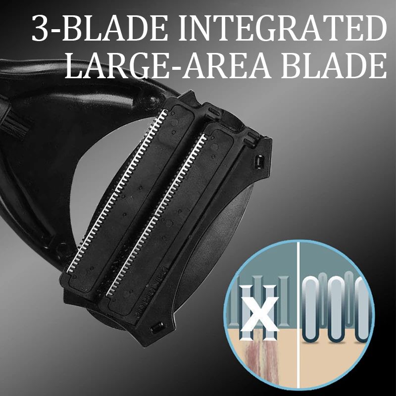 Back Hair Remover For Men Painless Long Handle Back Shaver Foldable Portable Body Grooming Razor 2
