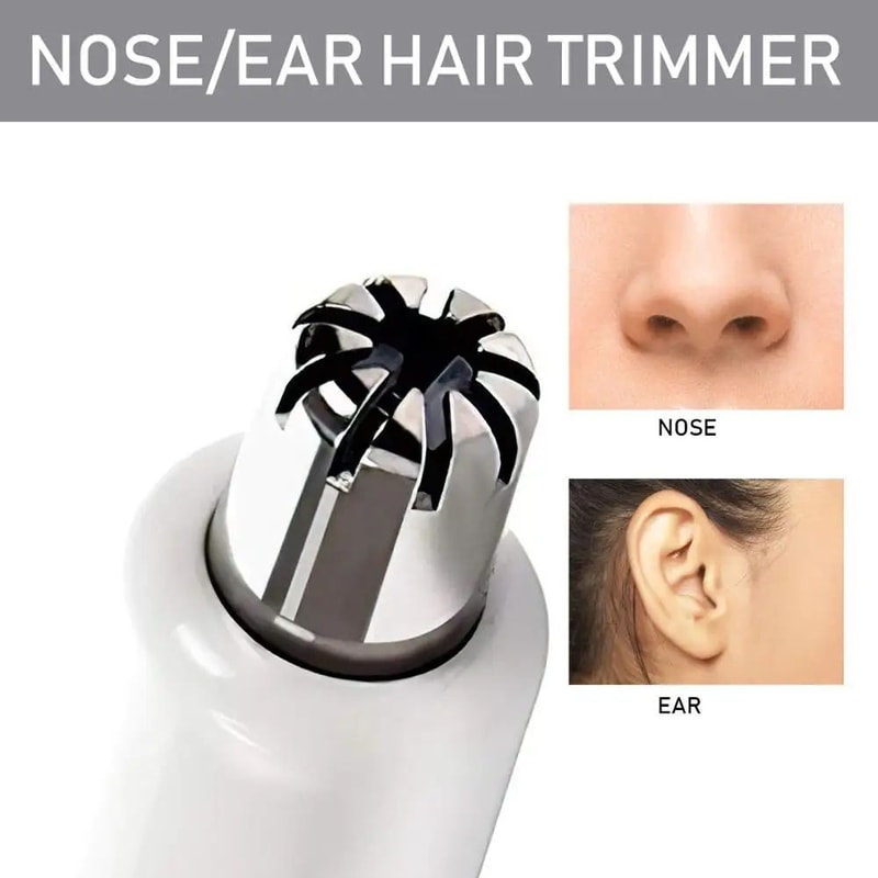 4in1 Nose Hair Trimmer For Men Women Battery Powered Ear Eyebrow Trimmer Portable Beard Detail G 4