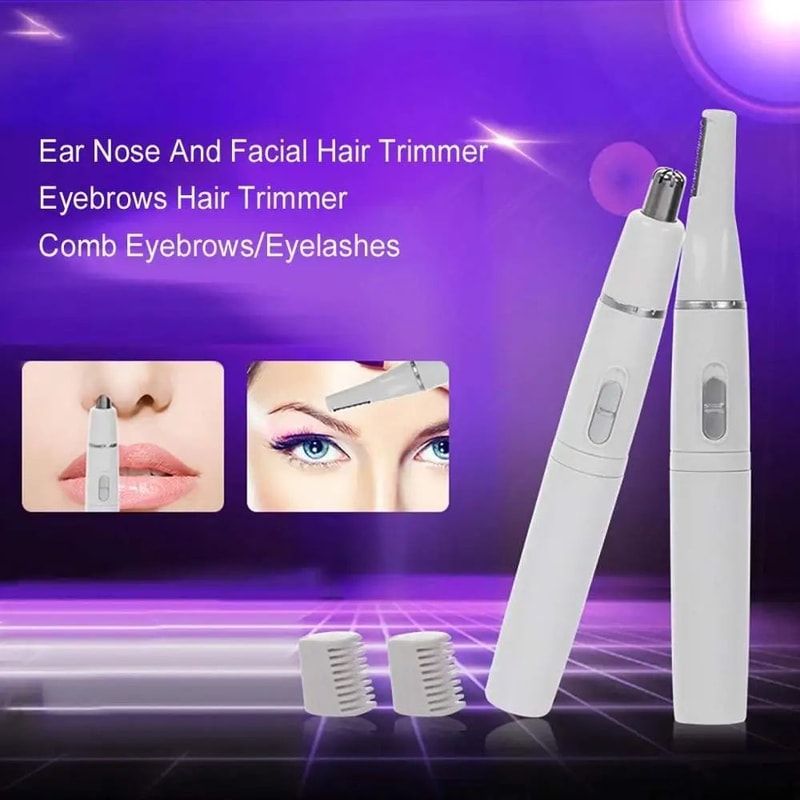 4in1 Nose Hair Trimmer For Men Women Battery Powered Ear Eyebrow Trimmer Portable Beard Detail G 5