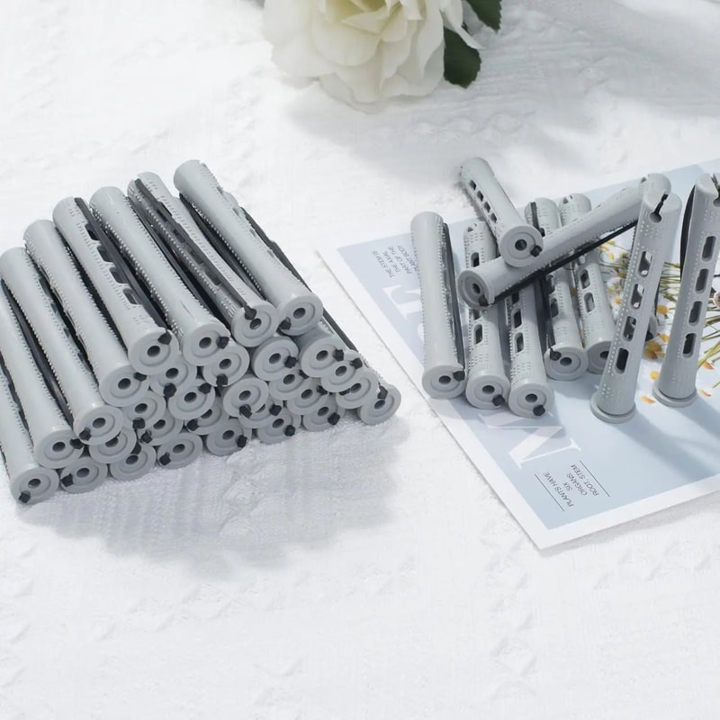 60 Pcs Small Perm Rods 059 Inches Hair Rollers For Natural Hair Salon Curling Rods For Tight Curl