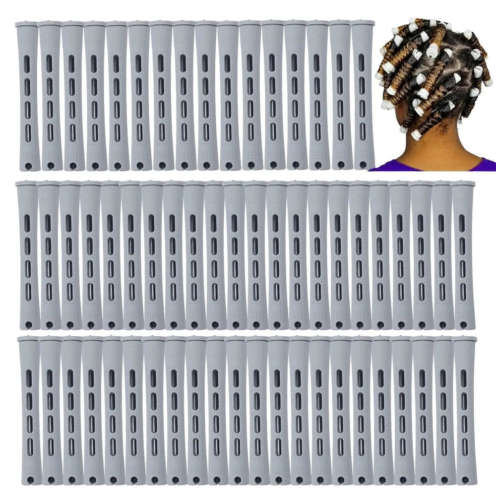 60 Pcs Small Perm Rods 059 Inches Hair Rollers For Natural Hair Salon Curling Rods For Tight Curl