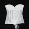 Floral Lace Overbust Corset Bustier Strapless Steel Boned LaceUp Bodice PushUp Corset Crop Top Fo 17