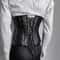 Mens Waist Trainer Corset With Zipper Steel Boned LaceUp Body Shaper Tummy Control Compression Wa 11