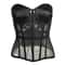 Strapless Corset Bustier For Women Breathable Mesh Boned Bodice With Bra LaceUp Tummy Control Wais 7