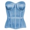 Strapless Corset Bustier For Women Breathable Mesh Boned Bodice With Bra LaceUp Tummy Control Wais 8