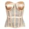 Strapless Corset Bustier For Women Breathable Mesh Boned Bodice With Bra LaceUp Tummy Control Wais 10