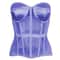 Strapless Corset Bustier For Women Breathable Mesh Boned Bodice With Bra LaceUp Tummy Control Wais 12