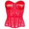 Strapless Corset Bustier For Women Breathable Mesh Boned Bodice With Bra LaceUp Tummy Control Wais 13