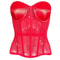 Strapless Corset Bustier For Women Breathable Mesh Boned Bodice With Bra LaceUp Tummy Control Wais 13