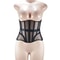 Womens Underbust Mesh Corset Crop Boned LaceUp Waist Slimming Bodice Breathable Tummy Control Wais