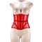 Womens Underbust Mesh Corset Crop Boned LaceUp Waist Slimming Bodice Breathable Tummy Control Wais