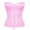 Luxury Strapless Corset Bustier For Women Transparent Mesh Steel Boned Bodice LaceUp Top With Supp 10