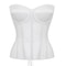 Luxury Strapless Corset Bustier For Women Transparent Mesh Steel Boned Bodice LaceUp Top With Supp 12