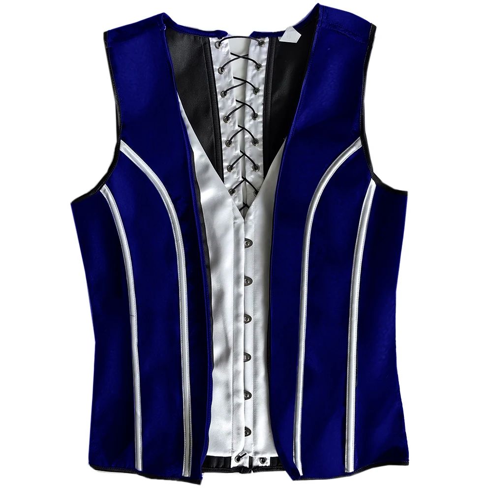 Mens Boned Abdomen Corset Vest Vintage Floral Slimming Waistcoat For Stomach Control Elegant Gothi