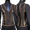 Mens Boned Abdomen Corset Vest Vintage Floral Slimming Waistcoat For Stomach Control Elegant Gothi