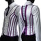 Mens Boned Abdomen Corset Vest Vintage Floral Slimming Waistcoat For Stomach Control Elegant Gothi